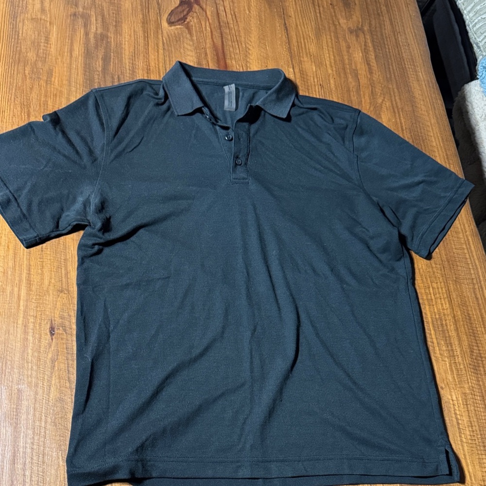Outdoor Voices Classic Black Polo Shirt